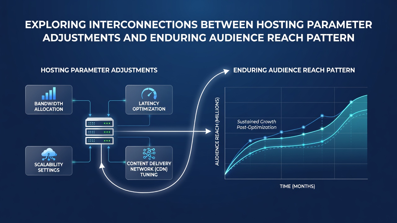 Chart illustrating correlations between hosting uptime metrics and multi-year audience retention data points