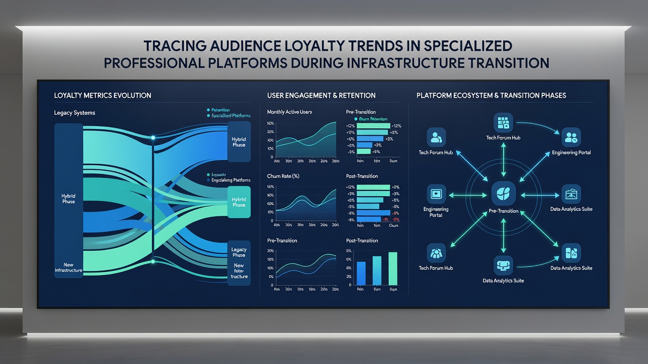 Chart illustrating engagement recovery timelines across professional platform sectors after system changes